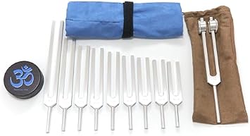 Solfeggio Tuning Forks for Healing, Otto 128 Weighted Tuning Fork with Tuning Fork Activator | Made in the USA | Precision-Machined Aluminum Alloy
