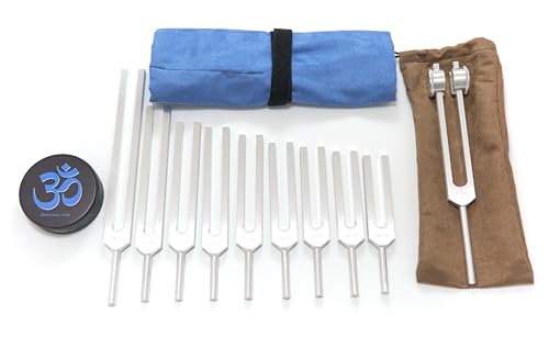 Solfeggio Tuning Forks for Healing, Otto 128 Weighted Tuning Fork with Tuning Fork Activator | Made in the USA | Precision-Machined Aluminum Alloy