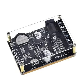 DollaTek Bluetooth 5.0 усилитель платы 20 Вт 30 Вт 40 Вт стерео модуль двухканальный беспроводной цифровой аудио приемник с пультом дистанционного управления и акриловый корпус для DIY