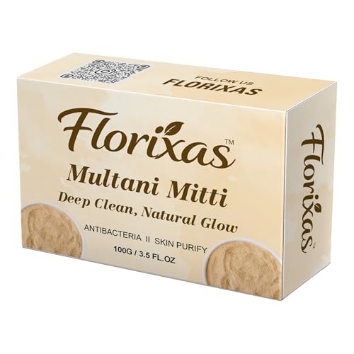 Image of Multani Mitti Soap 100g Oil Control Deep Cleansing Clay Bath Bar Oily Skin Dirt Removal Detox Herbal Unisex