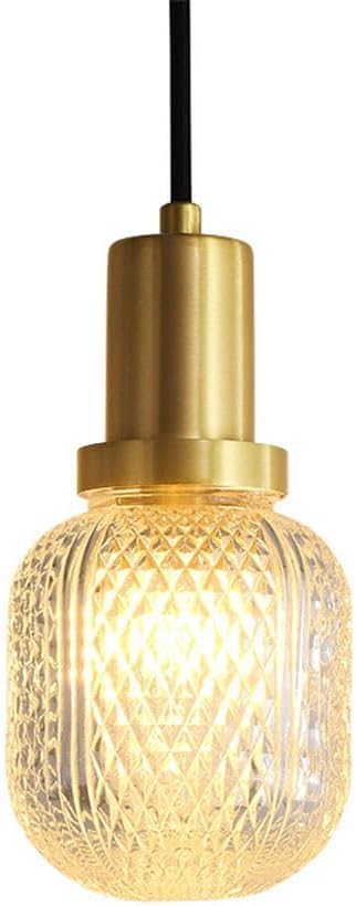 Lustre en cuivre à tête unique Lumina, décoration d'intérieur personnalisée en verre translucide