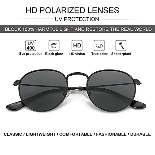 Image of Kids Polarized Sunglasses Classic Metal Frame for Baby Boys Girls Age 0-18