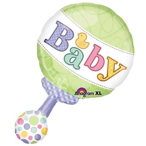 Planet Jashn Tiny Bundle Rattle Supershape Balloon, Multi Color
