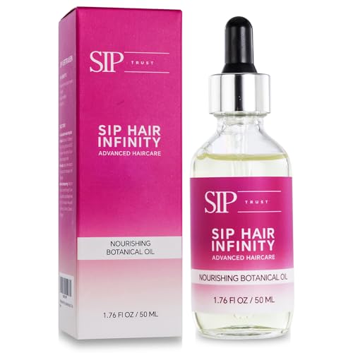 SIP TRUST Botanical Hair Oil with Rosemary – Hair Growth Oil Treatment for Dry, Damaged Hair & Scalp with Jojoba Oil, Olive, & Sweet Almond Oils – For Women & Men of All Hair Types, (50ml/1.76 fl oz)