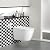 Art3d 10-Pack Heavy-Duty Peel and Stick Backsplash, 12x12 Inch Self-Adhesive Wall Tile Stick on Kitchen Countertop, Black & White