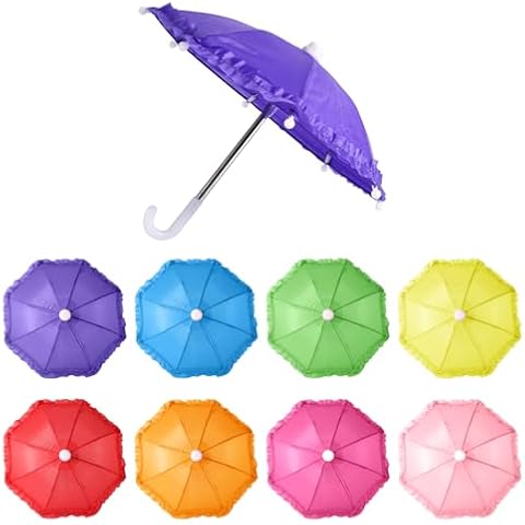 XIHIRCD 8pcs Adjustable Miniature Umbrellas Cover