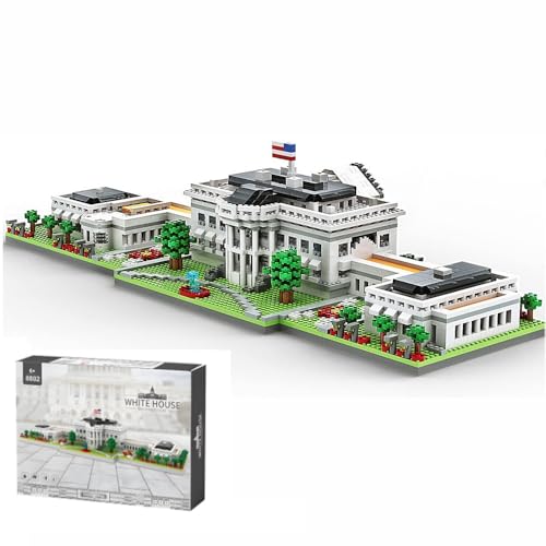 YAOZEBIN Micro Mini Blocks White House Famous Landmark Model Set,(3000Pieces)