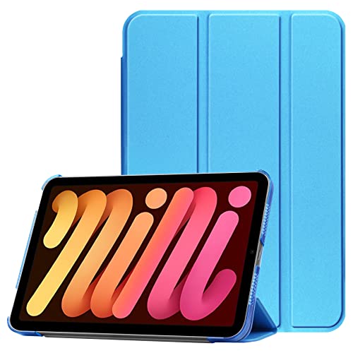 �s�[�V�[�G�[�e�b�N iPad Mini7 (A17 Pro) 2024/ iPad Mini 6 (2021 ��6����) PU���U�[�P�[�X ���� �y�ʌ^ �X�^���h�@�\ �X�}�[�g�J�o�[ �P�[�X �O�� �N���A�J�o�[ iPad mini6 �p �V�[�u���[