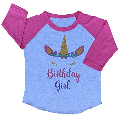 Image of SoRock Birthday Girl Shirt Toddler Kids Glitter
