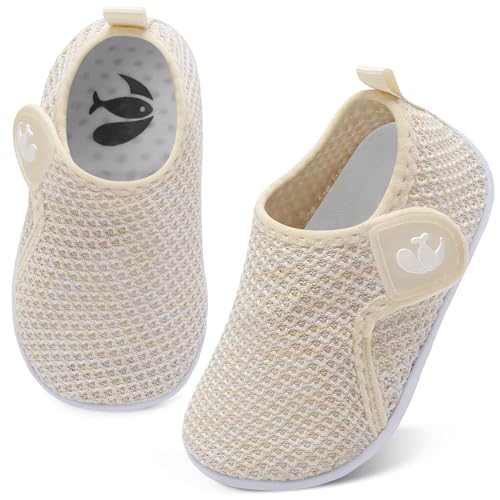 Image of FEETCITY Boys Girls Water Shoes Kids Aqua Socks Quick Dry Barefoot for Beach Swimming Pool