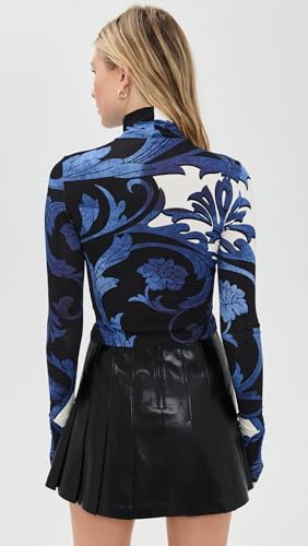 alice + olivia Women's Delaina Turtleneck Cropped Top3