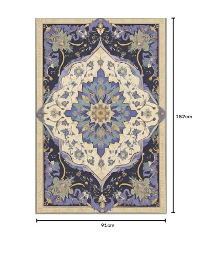 Image of Premium 3D Printed Carpets for Living Room | Carpets for Hall | Bedroom | Living Area | 3x5 Feet Rectangular