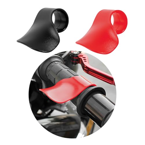 Yourkar 2 PCS Throttle Assist, Wrist-Rest ABS Rocker Throttle Acceleration Controller, Universal Fit Wrist Throttle Boosters Accelerator for Motorcycles, Motorcycle Accessories (Black+Red)