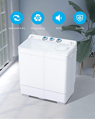ROVSUN-Compact-Twin-Tub-Portable-Mini-Washing-Machine-26lbs-Capacity-Washer18lbs-Spiner8lbs-Built-in-Drain-PumpSemi-Automatic-for-Camping-Apartments-Dorms-RVs-White