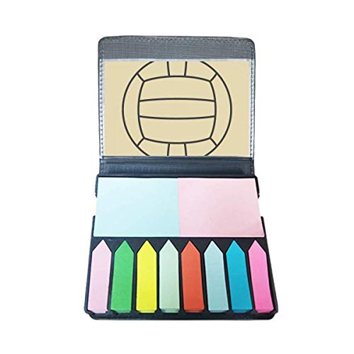 Volleyball Sport bloc-notes auto-adhésif avec marqueur couleur pour notes