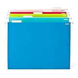 Hanging File Folders, Letter-Size, Assorted Colors, Box of 25