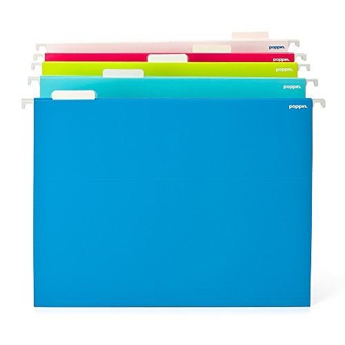 Hanging File Folders, Letter-Size, Assorted Colors, Box of 25