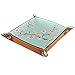 Fleurs De Cerisier Bleu Plateau Cuir Organisateur Plateau De Voiturier Plateau L 20.5x20.5cm
