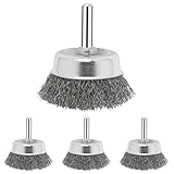 Bosch Accessories 1x Topfbürsten (Ø 50 mm, Gewellter Draht, Zubehör für Bohrmaschinen) (Packung mit 4)