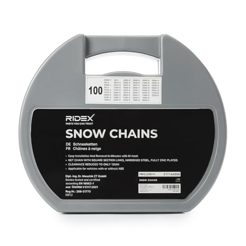 RIDEX 5171A0006 cadenas para nieve de alta tracción y agarre