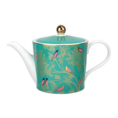 Sara Miller for Portmeirion Chelsea Teapot, Ceramic, Green, 290 x 175 x 150 cm