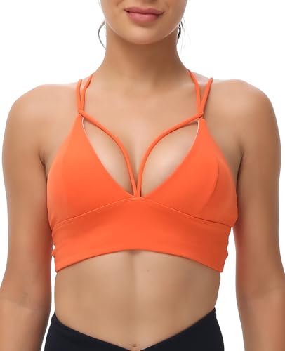 Image of MotoRun Bralettes for Women, Strappy Sports Bra Push up Bralette Sexy Bras Rave Top