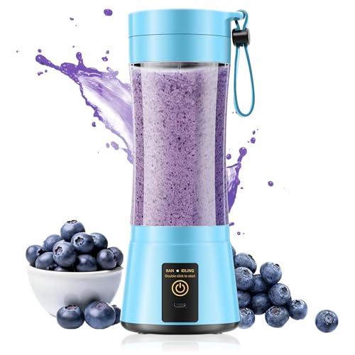 Image of Portable Blender Personal Size Blender - 12 Oz BPA Free Travel Cup Make Smoothies and Shakes, Cordless, Lightweight Suit in Travel /Gym /Office