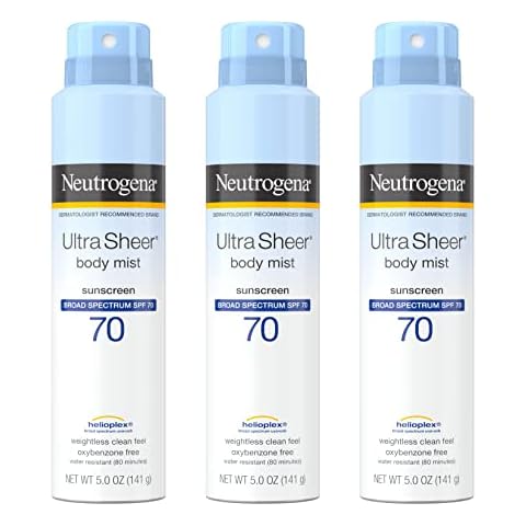 Neutrogena Ultra Sheer Body Mist Sunscreen SPF 70 Cover