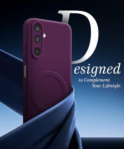 Image of WOW IMAGINE Back Case Cover for Samsung Galaxy M17 5G | A17 5G | F17 5G | Soft Matte Silicone Case| Slim Fit & Shockproof | Camera Protection Bumper Cover (Purple)