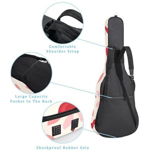 Mini sac guitare rose cerise : la solution légère pour transporter vos cordes - 3