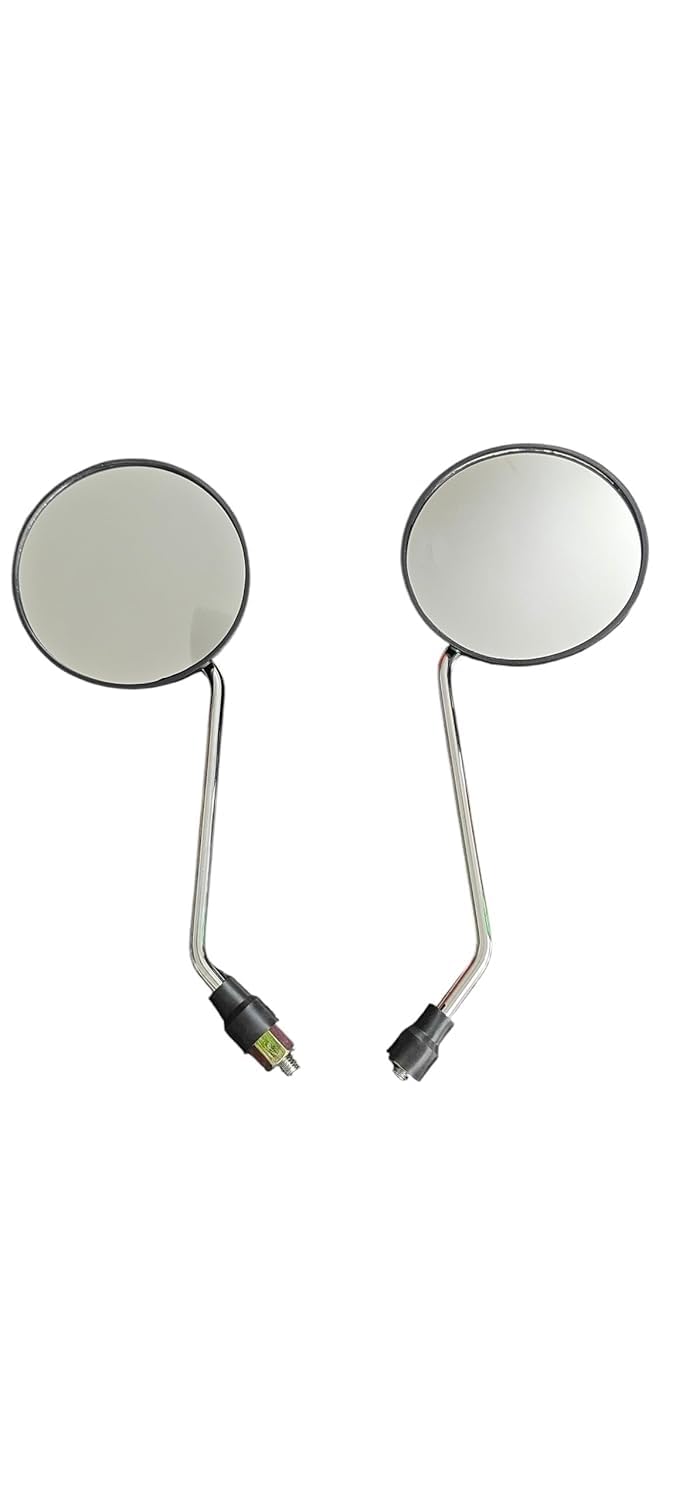 Round Side Mirror for EV Scooter, Chrome Finish, Set of 2-image-45