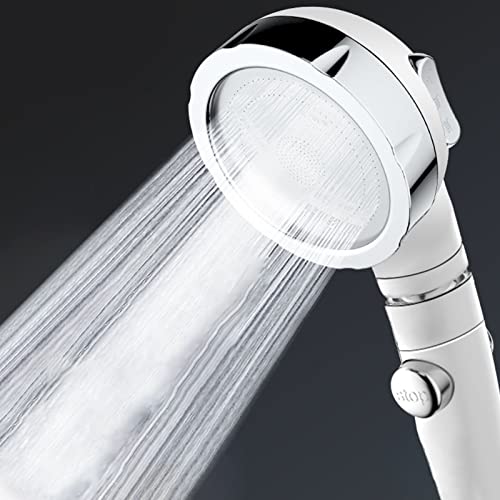 Pomme de douche réglable chrome pour une routine bien-être matinale - 3