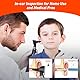 Scian Otoskop Ohr Scope mit Licht, Fiber Optic Otoskope mit Hartplastik Fall, Pocket Diagnostic Ear Infection Detector für Ärzte, Krankenschwestern, Kinder, Hunde, Home Use (schwarz)