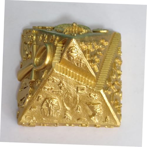 Pyramide égyptienne Alipis résine statuette dorée déco maison - 8
