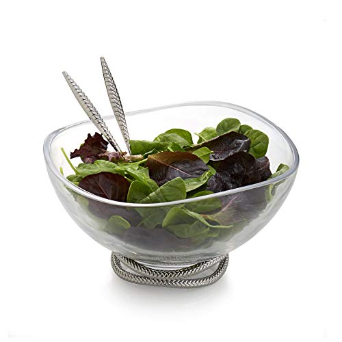 nambe-Braid-Glass-Salad-Bowl-with-Servers-Large-12-Inch-Mixing-and-Serving-Dish-Thick-Glass-Bowl-for-Salads-Fruit-and-More-Stainless-Steel-Serving-Spoons-Dishwasher-Safe
