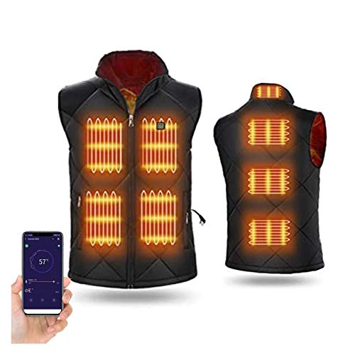 CRTY Beheizte Weste Herren Damen, USB Elektrische Heizweste Warme Mit 3 Stufen Wärmeeinstellungen, Leicht Waschbar Beheizbare Jacke Kleidung Für Outdoor Camping Angeln Skifahren Cover