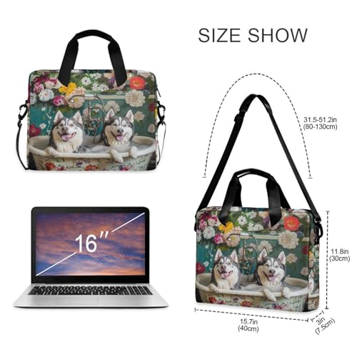 Bolso para portátil 15.6 pulgadas con diseño vintage miniatura 5