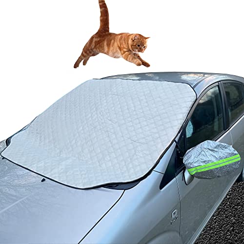 XUANXUAN Windscreen Cover Car Windscreen Cover Magnetic Fixation Foldable Removable Car Cover for Snow, Ice, Frost, Dust, Sun