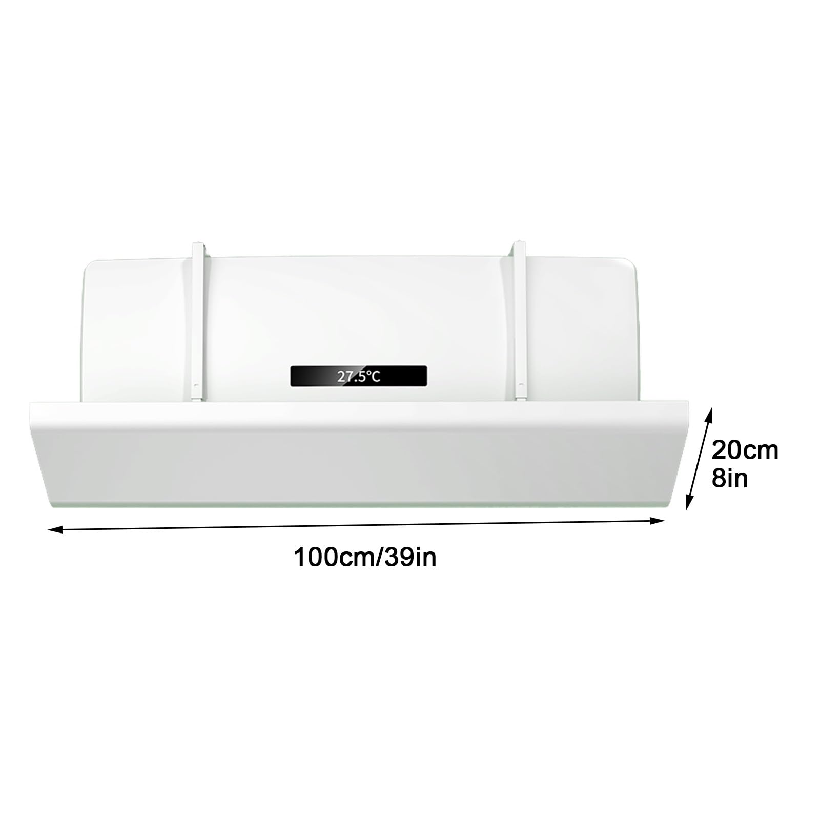Deflettori per Condizionatori, Deflettore Climatizzatore, Deflettore Condizionatore, Forte capacità di Carico, Adatto per Camere da Letto, Soggiorni, Uffici(100 * 20cm/39 * 8in)