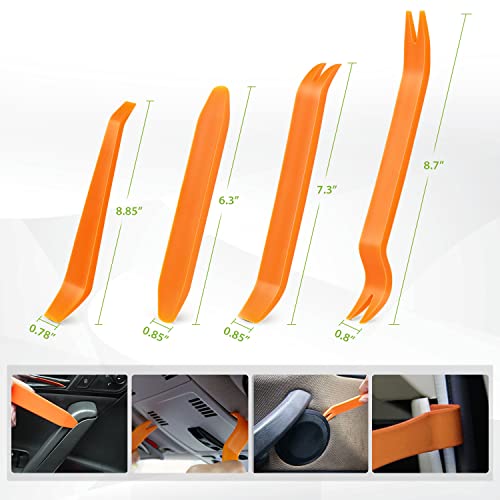 Image of Frokom Car Bumper Retainer Clips 700pcs,30 Sizes Auto Plastic Push Rivets Set with Fastener Remover for Toyota Gm Ford Honda Chrysler