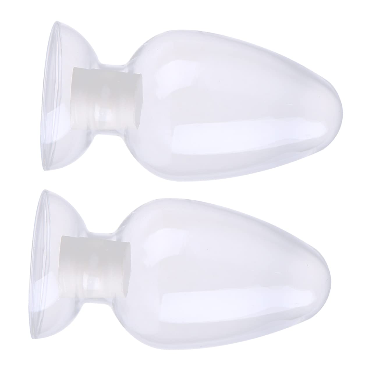 BESTYASH 2pcs Conical Glass Bottles Chicken Heart Shape 250ml Lab Reagent Bottles Workmanship for Display Samples