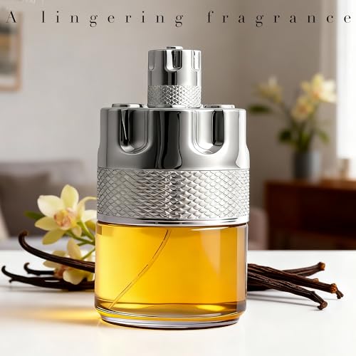 Image of AFLUXE Azura Noir Men's Cologne, Woody Spicy Eau de Parfum, 100ml, Long Lasting Fragrance with Fresh Citrus & Vetiver, Day to Night Wear