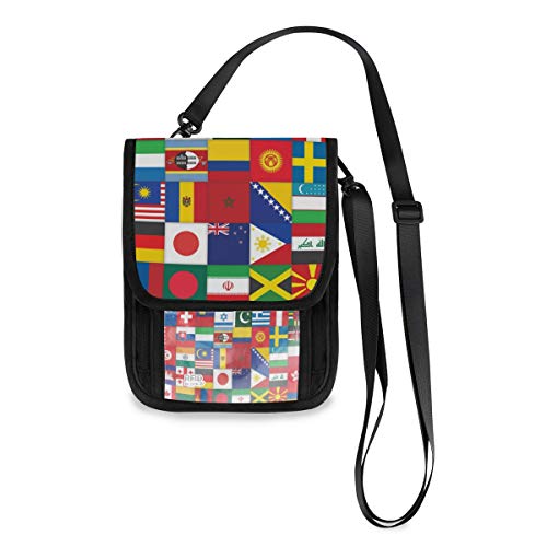 Preisvergleich Produktbild XiangHeFu Telefontasche Verschiedene Nationalflaggenmuster Damen Geldbörse Geldbörse Kartenhalter Münzkoffer Große Kapazität