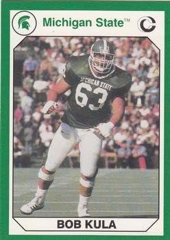 Bob Kula football card (Michigan State) 1990 Collegiate Collection #9