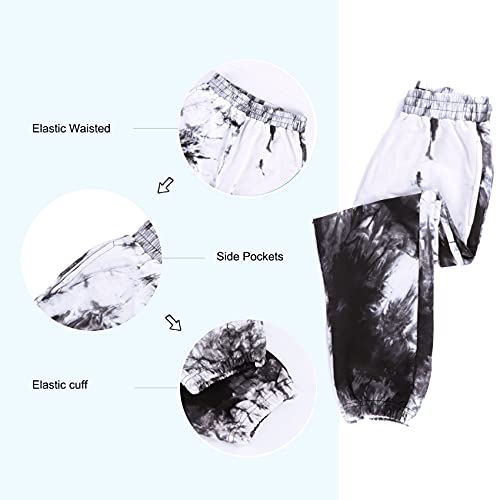 Girl Sweatpants Tie Dye Active Jogger Pants Loose High Waist Trouser Cotton Activewear 2-6 Years Multicoloured4