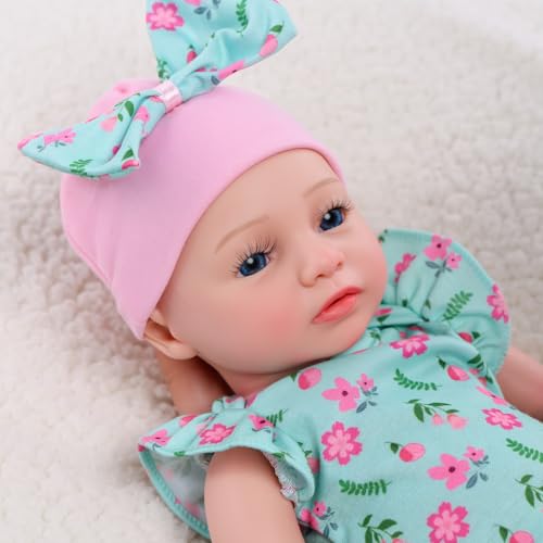 Muñeca Reborn Silicone 16 Pulgadas Cuerpo Completo Realista miniatura 2
