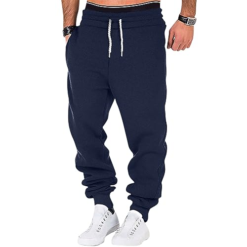 Men's Casual Cotton Tapered Joggers Athletic Sweatpants Workout Running Pants with Pockets, M-4XL2