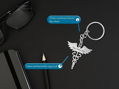 Image of SAVRI Personalized Stainless Steel Keychain | With Name Engraved | Premium Gift | Keyring for Office & Gifting