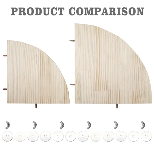 Image of Bird Perch Stand Platform, 11.8 x 11.8 Inch Natural Wooden Small Animals Cage Shelf, Cage Accessories for Parrots Parakeets Cockatiels Rats Hamster Guinea Pig Conure Chinchillas