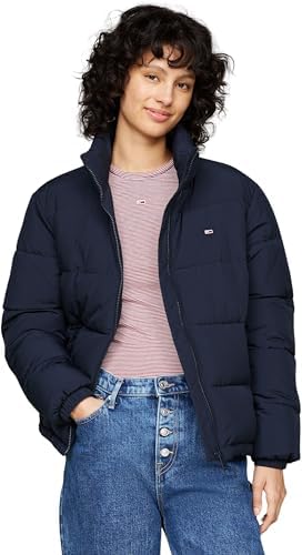 Tommy Jeans Damen Steppjacke Essential Puffer mit Kragen